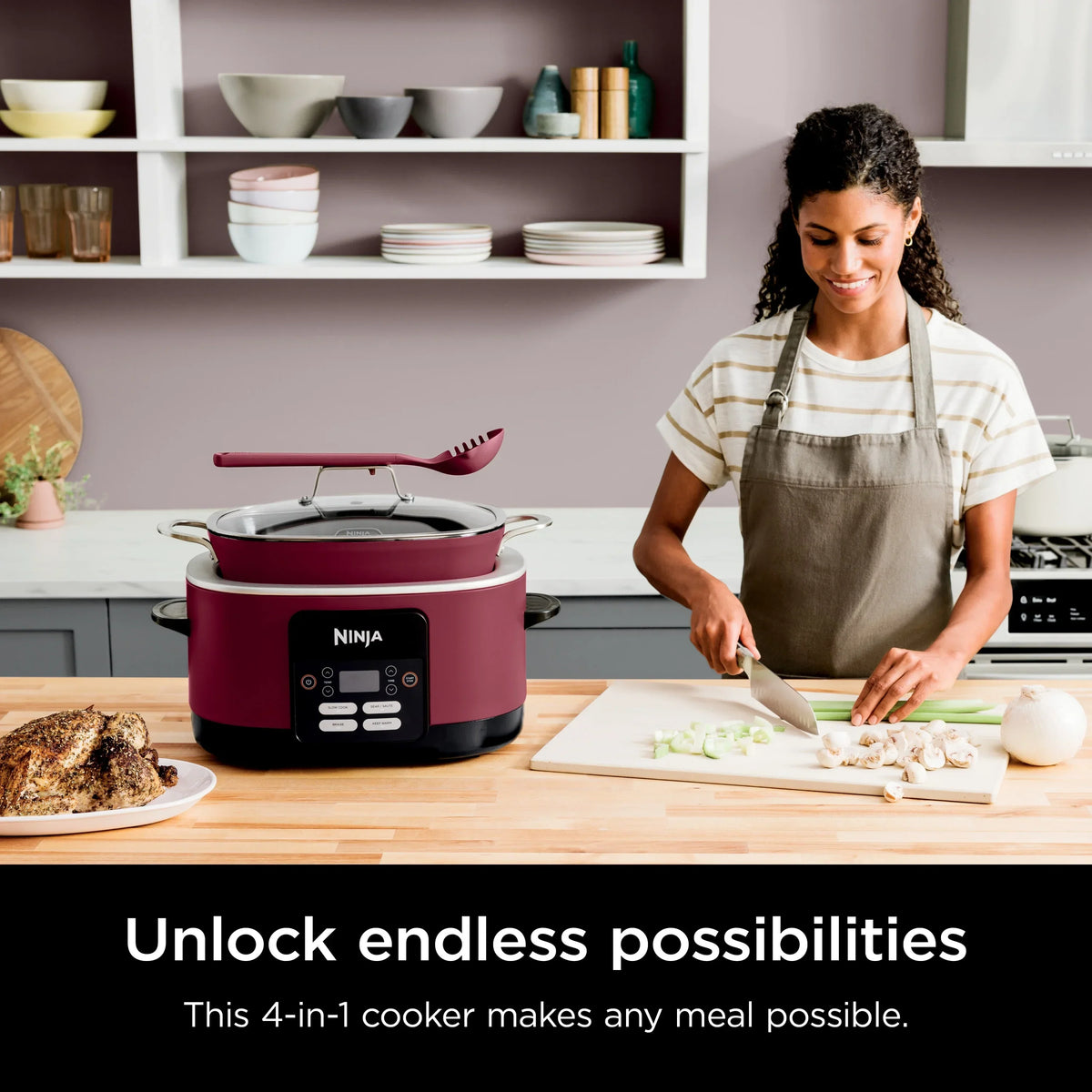 2026 NewNinja Foodi Possible Cooker 8.5qt Multi-Cooker, MC1000