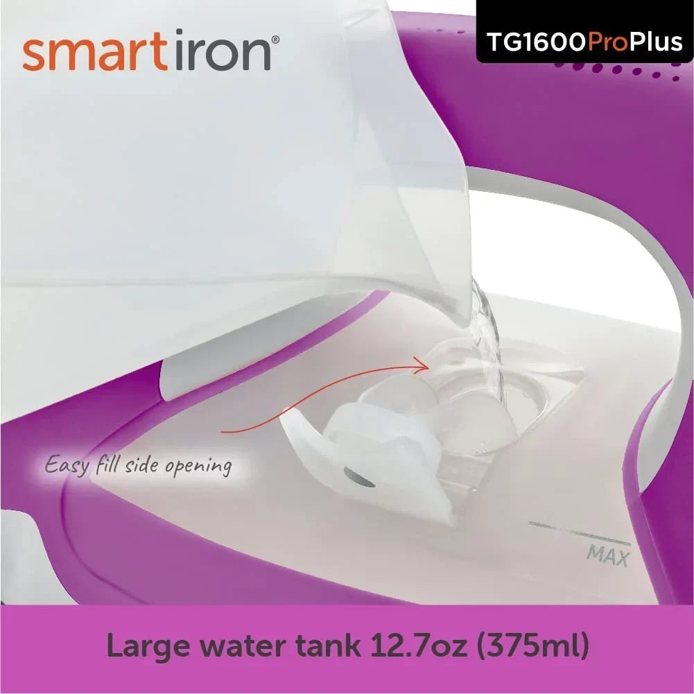 2026 NewOliso TG1600 Pro Plus 1800 Watt SmartIron with Auto Lift - for Clothes, Sewing, Quilting and Crafting Ironing | Diamond Ceramic-Flow Soleplate Steam Iron, Yellow