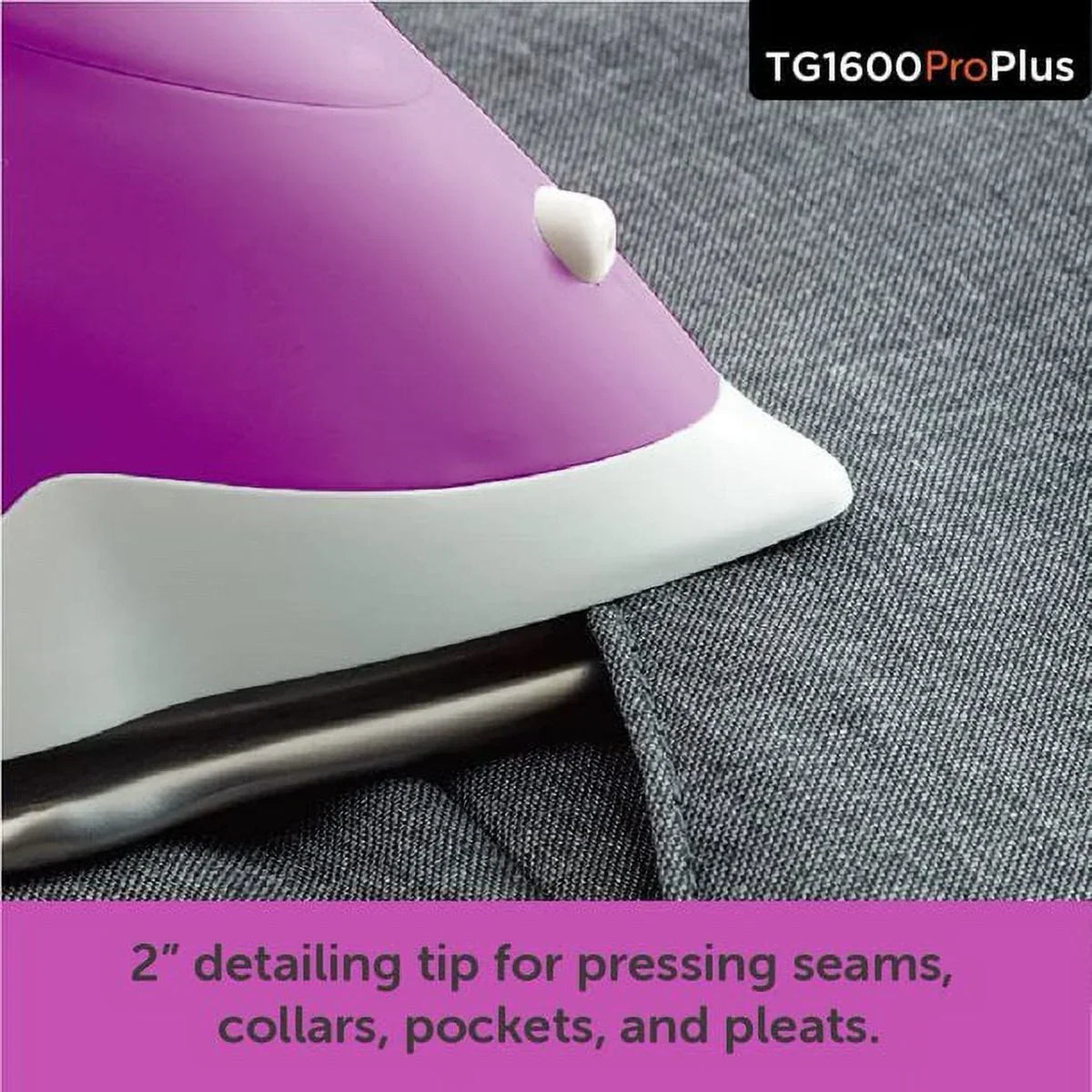 2026 NewOliso TG1600 Pro Plus 1800 Watt SmartIron with Auto Lift - for Clothes, Sewing, Quilting and Crafting Ironing | Diamond Ceramic-Flow Soleplate Steam Iron, Yellow