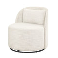 2026 NewBetter Homes & Gardens Juliet Modern Arch Swivel Accent Chair, Cream Boucle
