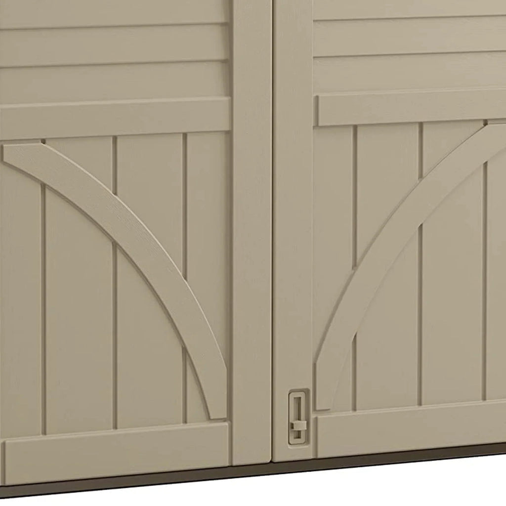 2026 NewSuncast 34 Cubic ft Horizontal Compact Outdoor Storage Shed, Sand